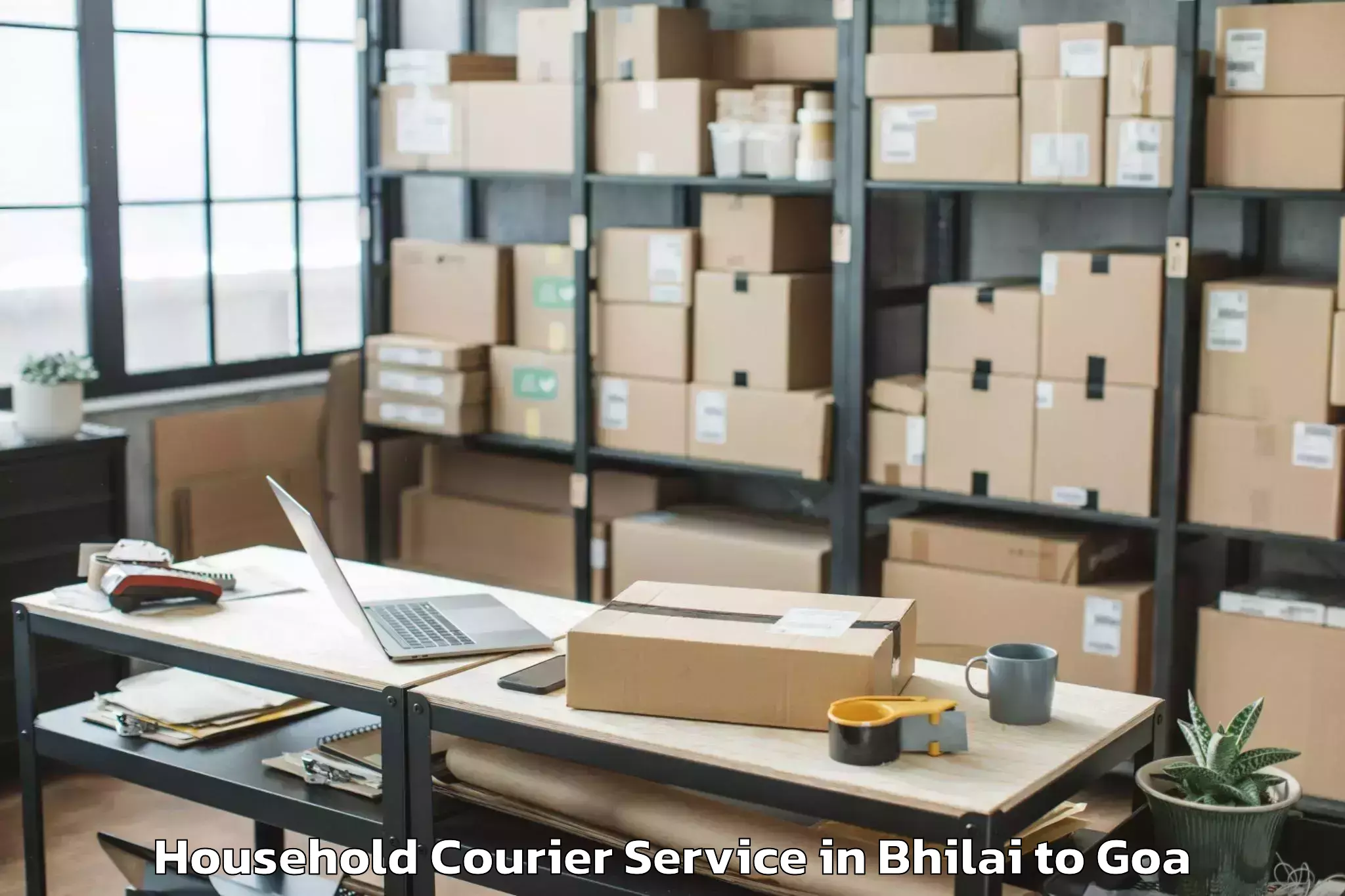 Efficient Bhilai to Sancoale Household Courier